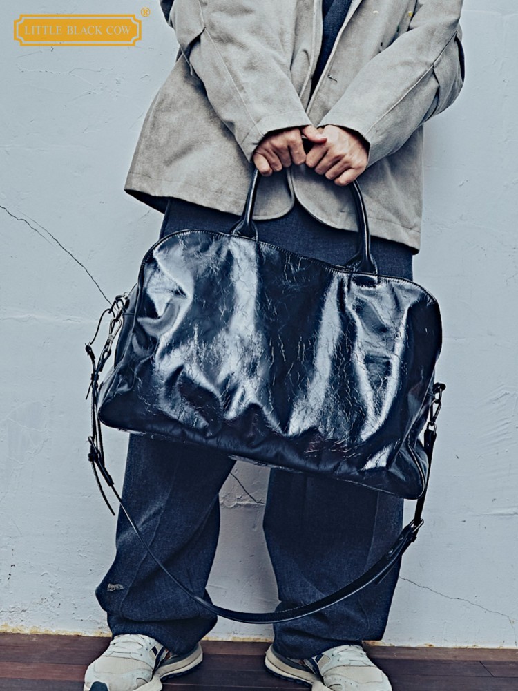 Women'S Work Bags Tote - กระเป๋าถือสำหรับผู้ชายและผู้หญิง กระเป๋าทำงาน กระเป๋าเดินทาง หนังวัวแท้เคลือบน้ำมัน ความจุขนาดใหญ่ สายสะพายไหล่