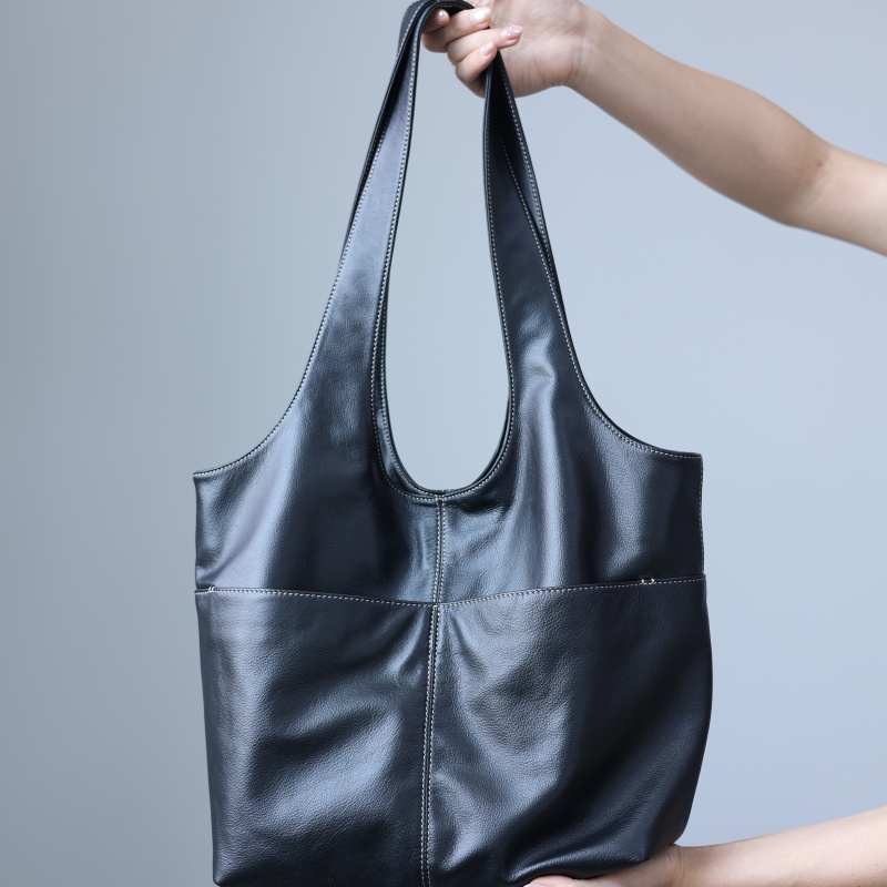Women'S Work Bags Tote - กระเป๋าสะพายไหล่หนังวัวแท้สำหรับผู้หญิง ขนาดใหญ่ จุของได้เยอะ เหมาะสำหรับใช้ในชีวิตประจำวันและการทำงาน