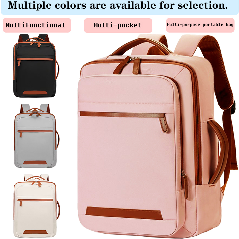 Women Bags Laptop - กระเป๋าเป้สะพายหลังสำหรับเดินทางอเนกประสงค์พร้อมช่องใส่กระเป๋าเดินทาง, กระเป๋าธุรกิจขนาดใหญ่สำหรับผู้ชายและผู้หญิง, เหมาะสำหรับการทำงานและการเดินทาง