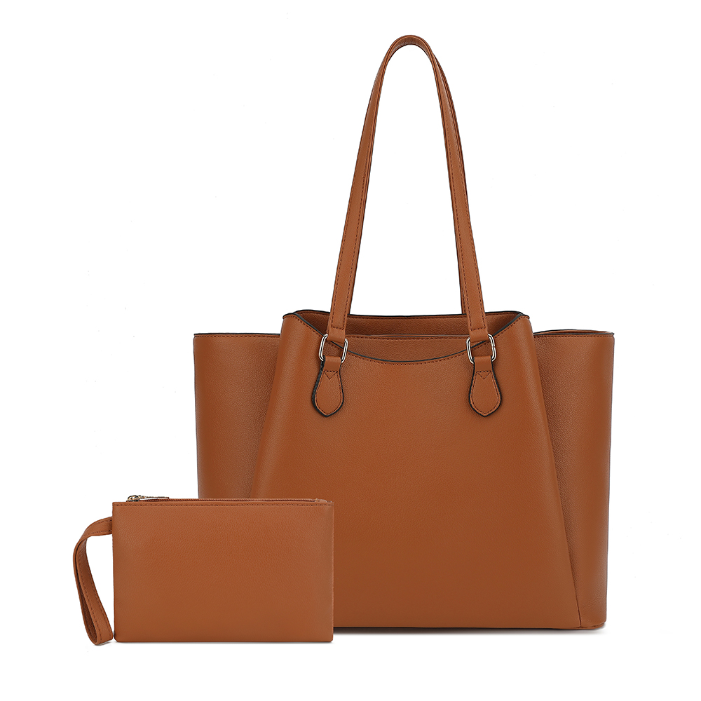 Women Bags For Work - กระเป๋าโท้ทสำหรับผู้หญิง, กระเป๋าสะพายไหล่หนัง PU ขนาดใหญ่พร้อมกระเป๋าเล็ก, กระเป๋าใส่แล็ปท็อปขนาด 13.5