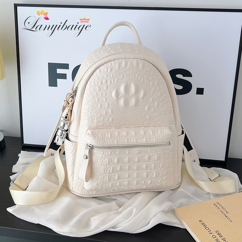 Women Bags Guess - กระเป๋าเป้สะพายหลังผู้หญิง กระเป๋าใบใหญ่สำหรับวัยรุ่นหญิง หนัง PU ความจุขนาดใหญ่ กระเป๋าสะพายไหล่สำหรับผู้หญิง