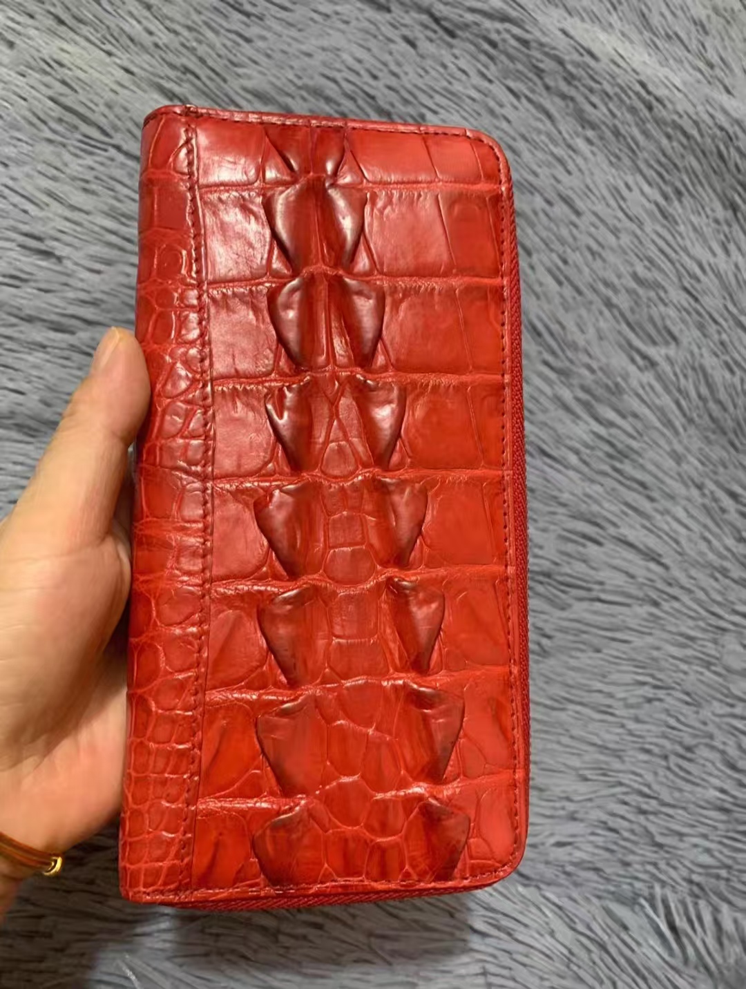 Women Bags Lv - 2026 ใหม่กระเป๋าคลัทช์หนังจระเข้สำหรับสุภาพสตรีแฟชั่นกระเป๋าสตางค์ผู้หญิงกระเป๋าหนังแท้กระเป๋าใส่บัตรหลายใบกระเป๋า 45