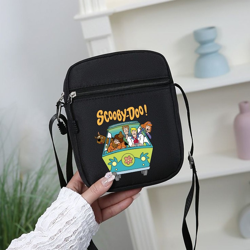 Women'S Bags Everyday - กระเป๋าสะพายข้างสคูบี้ดูสำหรับผู้หญิงการ์ตูนอะนิเมะลายพิมพ์กระเป๋าสะพายไหล่แบบพกพาสำหรับทุกเพศกระเป๋าถือแบบพกพากลางแจ้งของขวัญวันเกิด