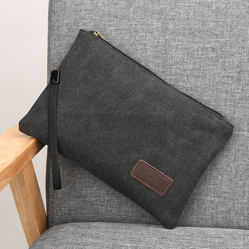 กระเป๋าคล้องมือแบบซิป ผ้าแคนวา - Flap Bag Envelope บทวิจารณ์และราคา