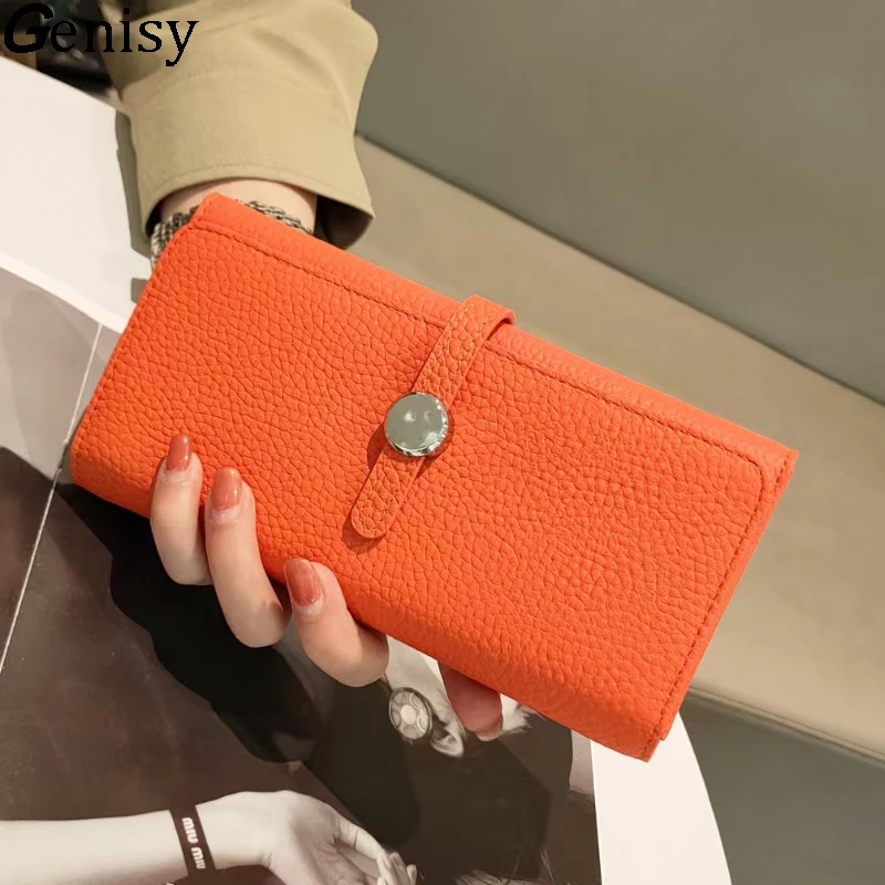 กระเป๋าสตางค์หนังแท้ผู้หญิงยาว - Women Bags Lv บทวิจารณ์และราคา
