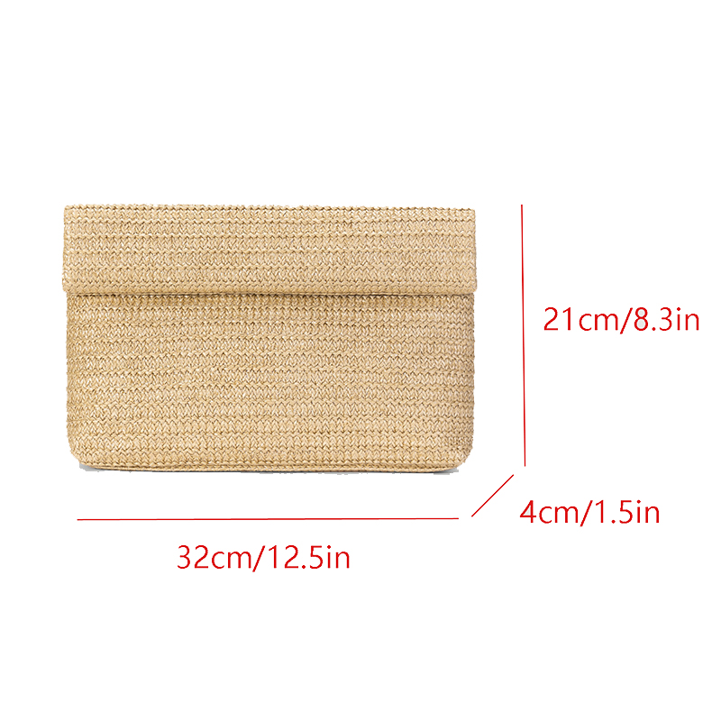 3 ชิ้นกระเป๋าคลัทช์ผู้หญิงฟางส - Flap Bag Envelope บทวิจารณ์และราคา