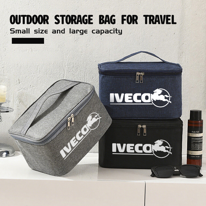 กระเป๋าใส่ของใช้ส่วนตัวลายโลโก - Box Bag Rigid บทวิจารณ์และราคา