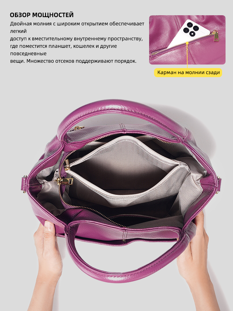 กระเป๋าโท้ทหนังแท้ Zency ขนาดใ - Women'S Work Bags Tote บทวิจารณ์และราคา