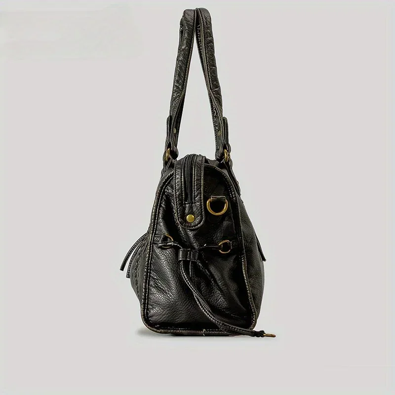 แฟชั่นของผู้หญิงวินเทจล้างหนัง - Women'S Work Bags Tote บทวิจารณ์และราคา