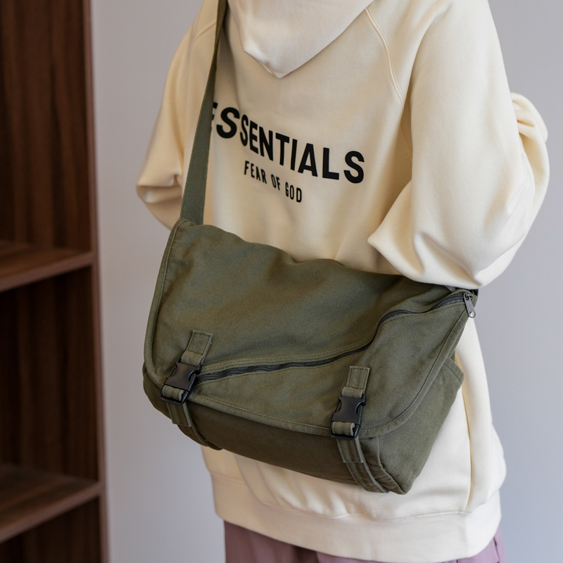 กระเป๋าผ้าแคนวาสสไตล์ญี่ปุ่นวั - Flap Bag Envelope บทวิจารณ์และราคา