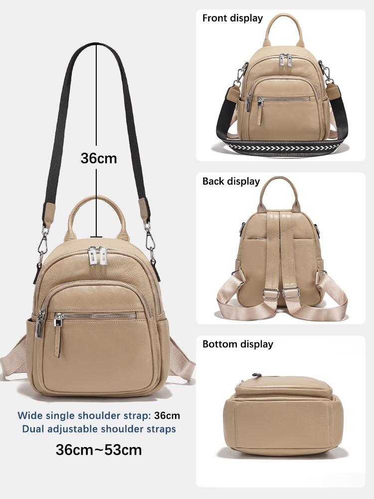 เซนซีกระเป๋าเป้สะพายหลังหนังแท - Women Bags For Work บทวิจารณ์และราคา