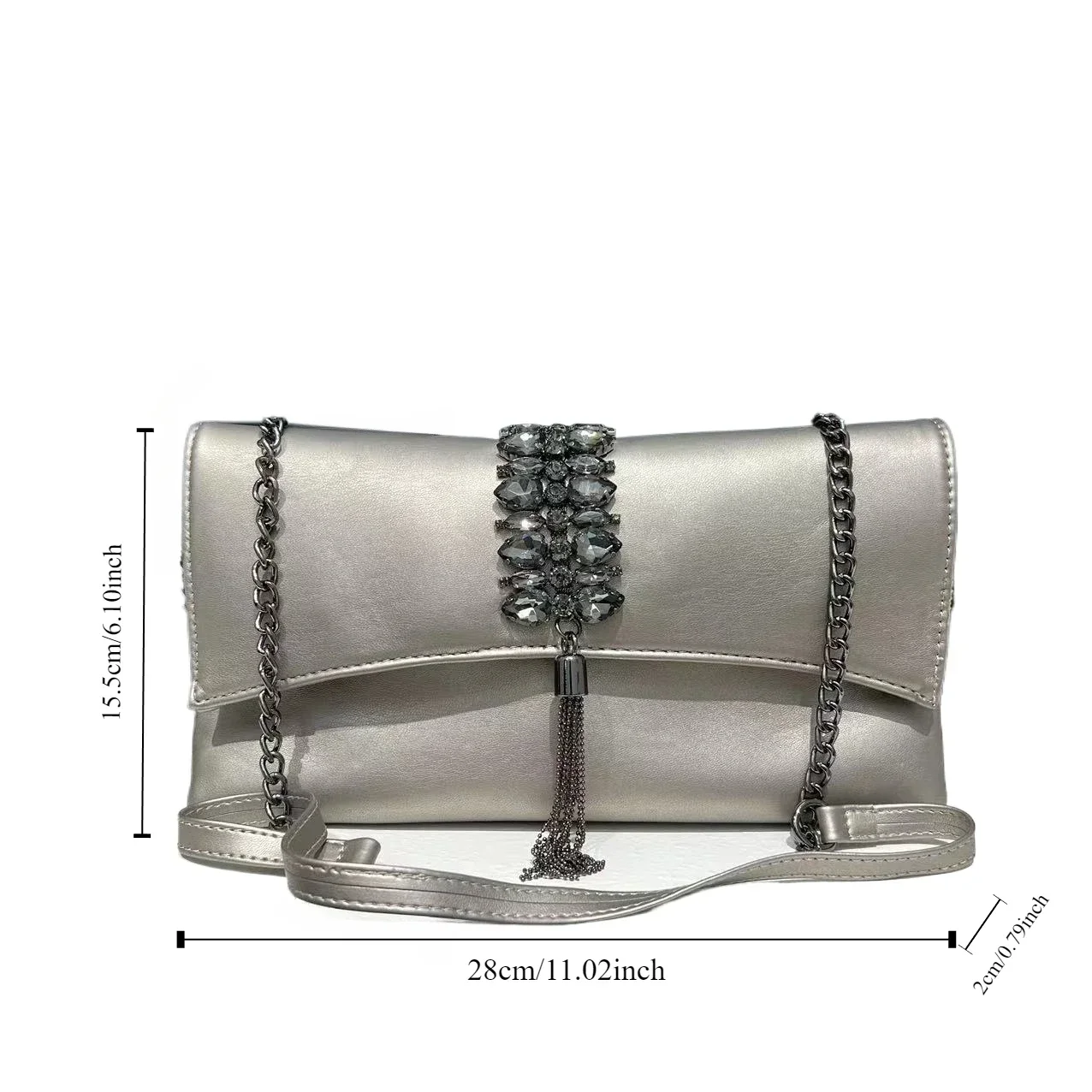 แฟชั่นสุภาพสตรีและกระเป๋าถือหร - Flap Bag Envelope บทวิจารณ์และราคา