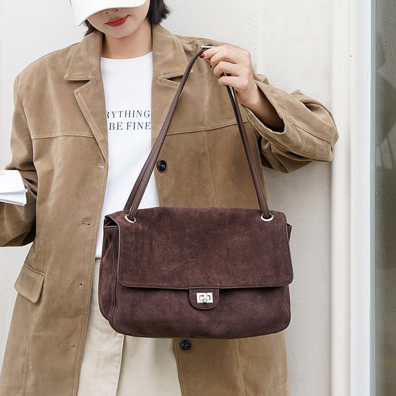 กระเป๋าหนังกลับแท้สะพายไหล่สำห - Women'S Work Bags Tote บทวิจารณ์และราคา