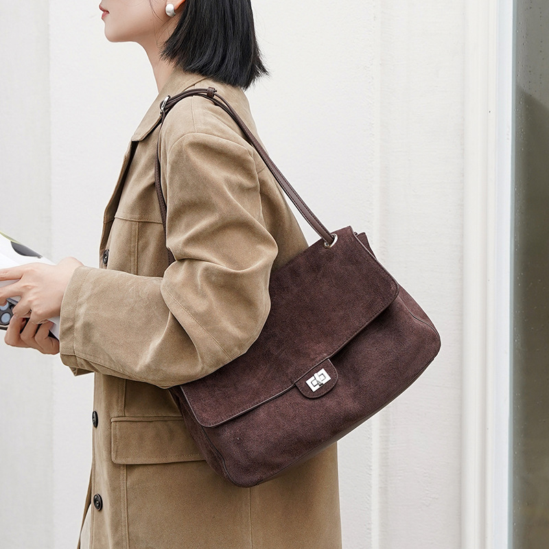 กระเป๋าหนังกลับแท้สะพายไหล่สำห - Women'S Work Bags Tote บทวิจารณ์และราคา
