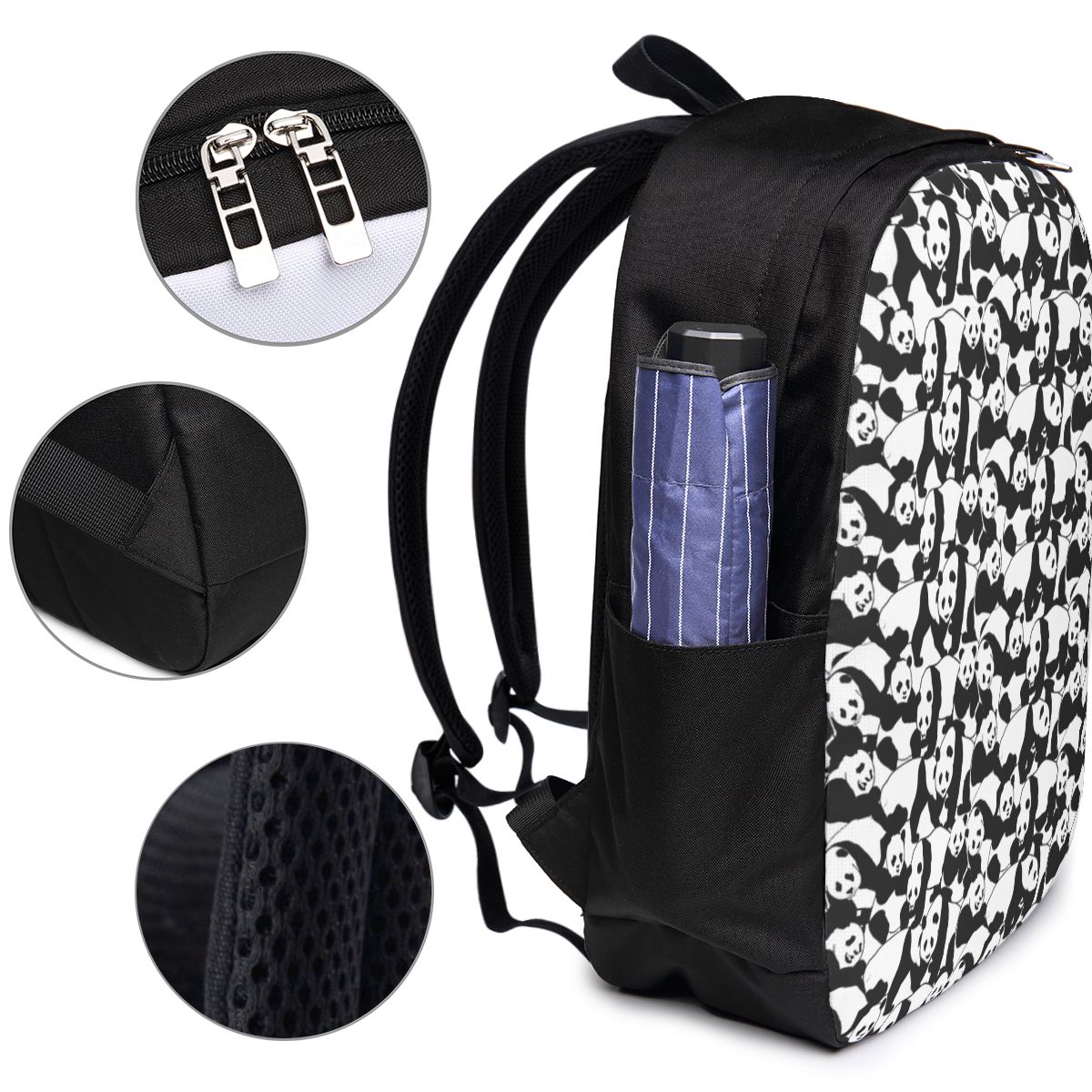 แพนด้าแพทเทิร์นกระเป๋าเป้สะพาย - Women Bags College บทวิจารณ์และราคา