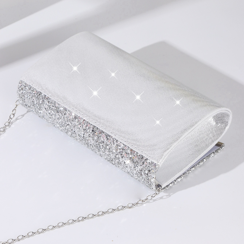 กระเป๋าคลัทช์ซองจดหมายสีเงินวิ - Flap Bag Envelope บทวิจารณ์และราคา