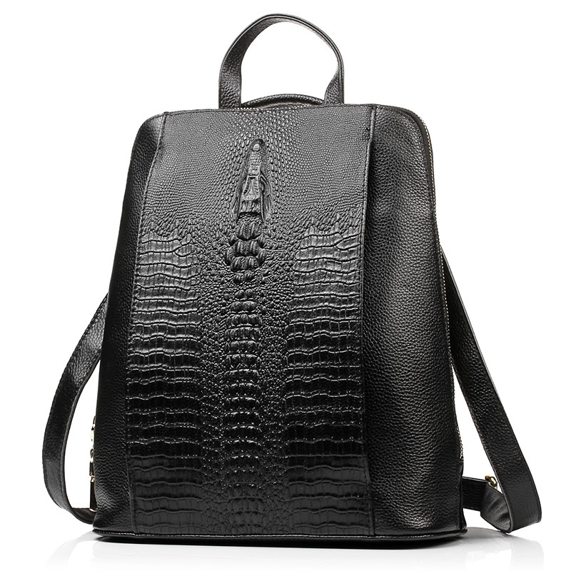 กระเป๋าเป้สะพายหลังหนังจระเข้ส - Women Bags For Work บทวิจารณ์และราคา